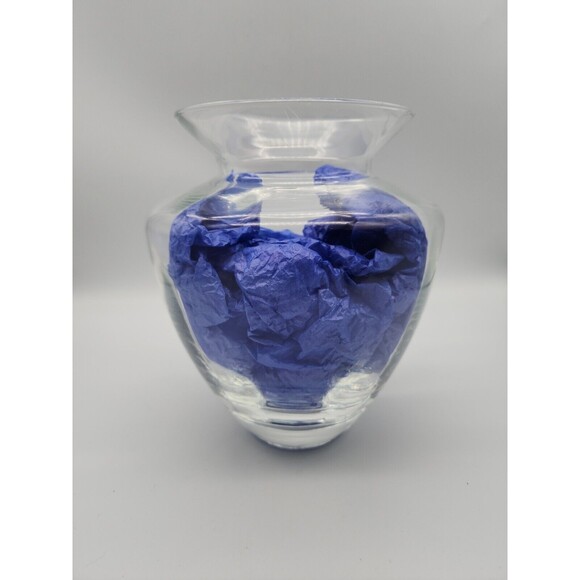 Estate Collection 8" Tall Italian Optic Vase Maritha Vase 1807RC - Picture 9 of 12